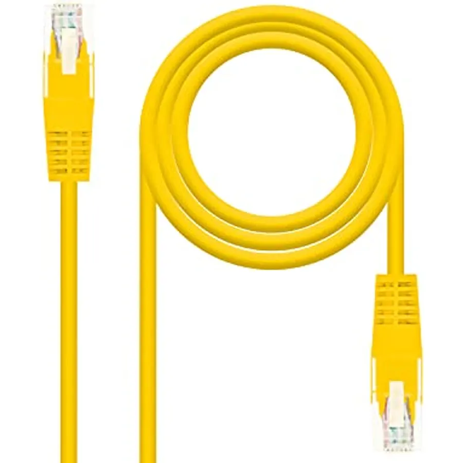 0.5m Yellow High Speed RJ45 UTP CAT6 AWG24 Network Cable Ideal for Stable and Secure Network Connections