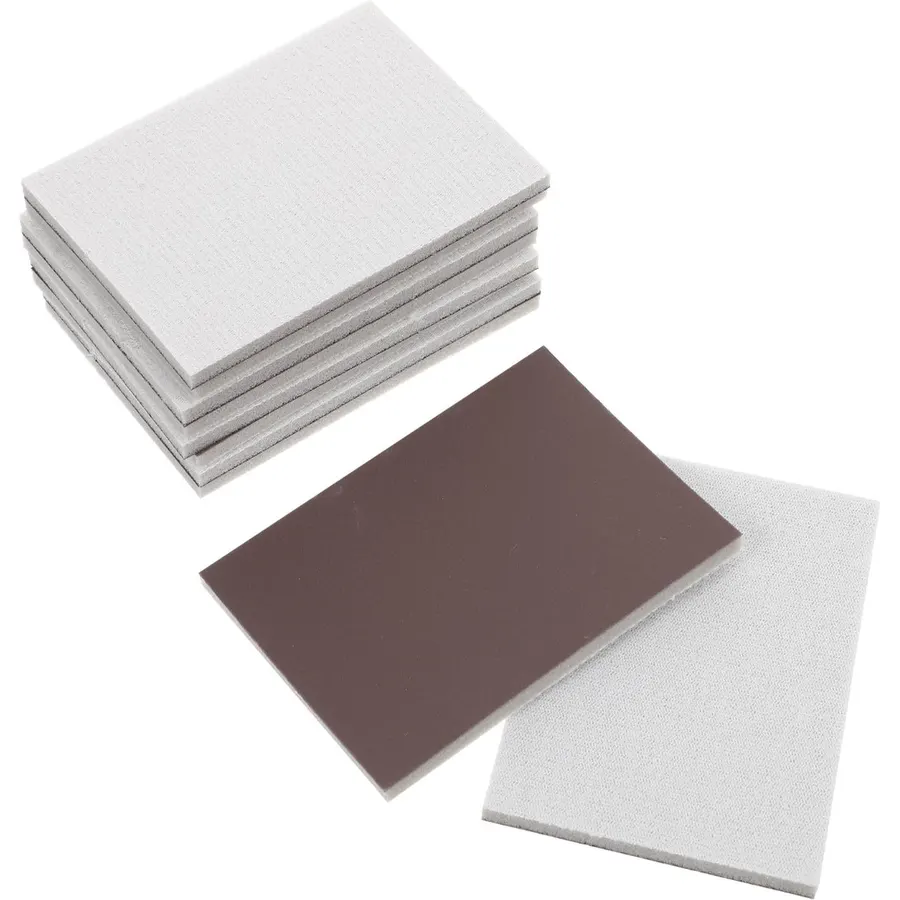 10pcs Brown Sanding Sponge Block 2000 Grit for Fine Polishing