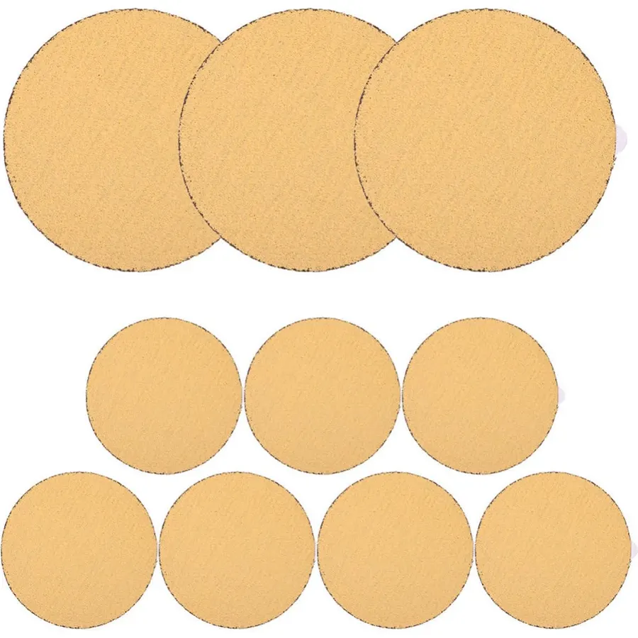 10pcs Inch 60 Grit Adhesive Sanding Discs Circles