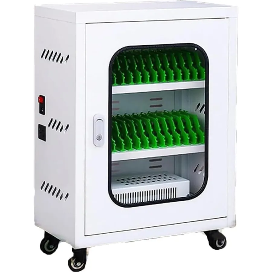 12-Port USB Charging Station for Mobile Phones & Tablets Rechargeable Storage Locker with 60 Slots Secure Charging Cabinet for Multiple Devices Perfect for Offices & Events,20Slots,30Slots
