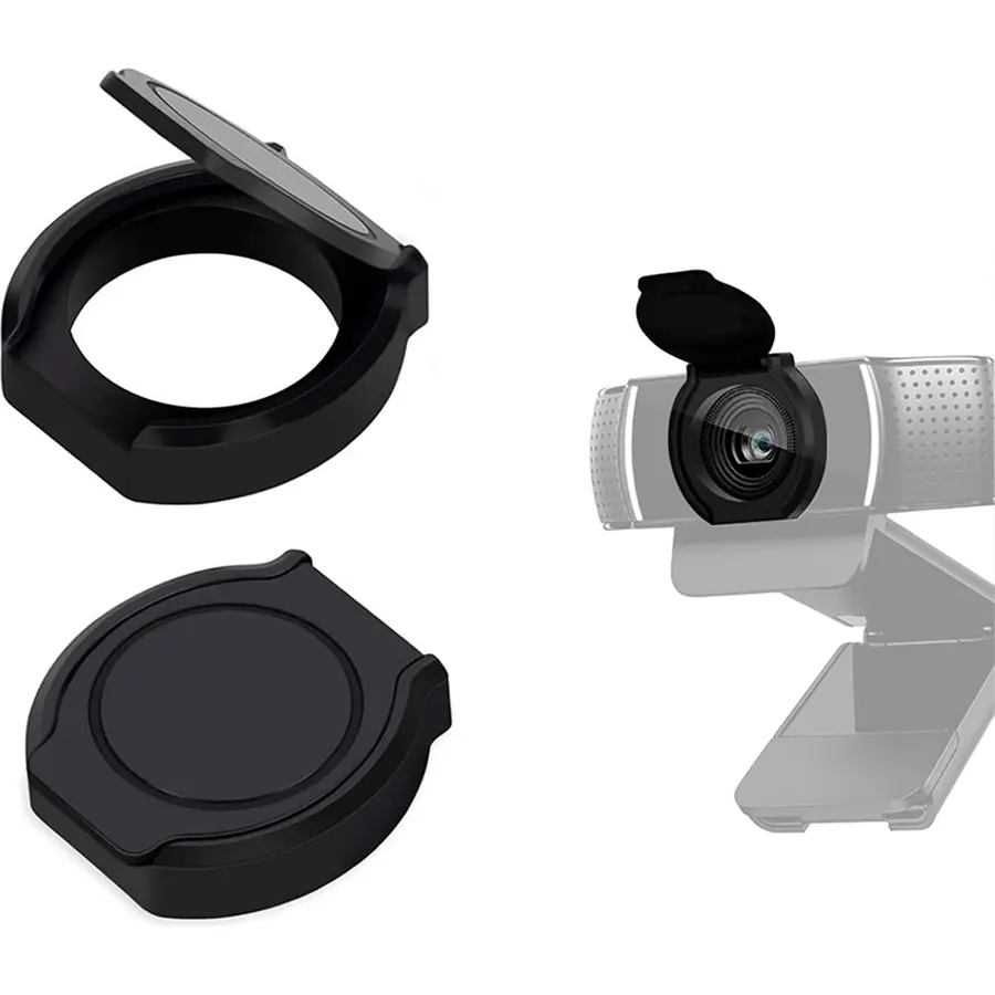 2 Pack Universal Webcam Cover, Desktop Computer External Webcam Lens Covers Shutter Cap Hood, Streaming Web Camera Privacy Cover Clip Compatible with Logitech HD Pro Webcams C270/C615/C920/C930e/C922X