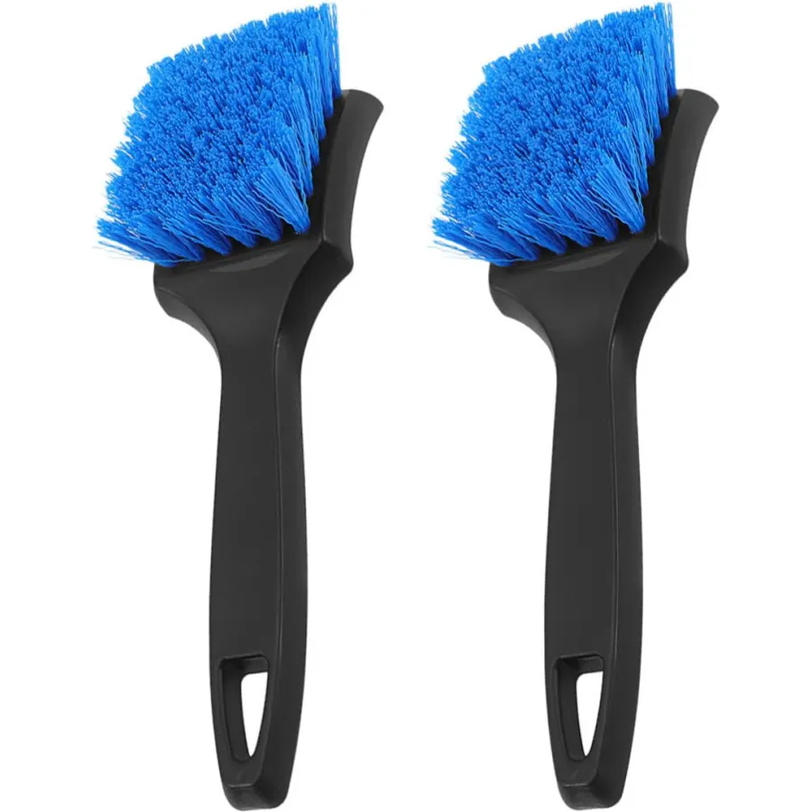 2pcs Car Tire Cleaning Brush, Wheel Scrub PP Plastic