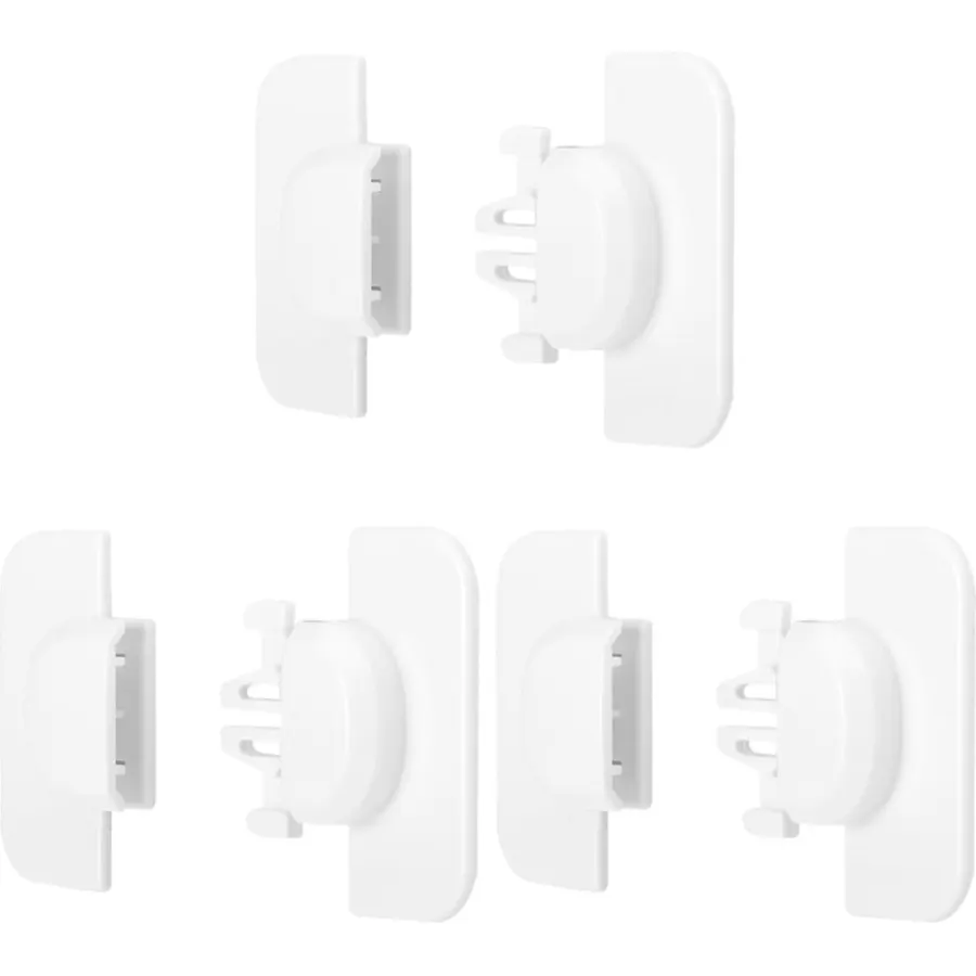 3 Pcs Safety Locks, White ABS Childproof Latches