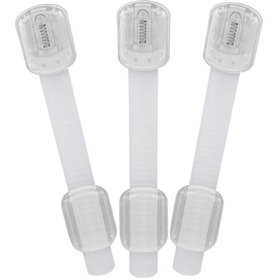 3pcs Safety Drawer and Cabinet Locks, Adhesive Childproof Latches
