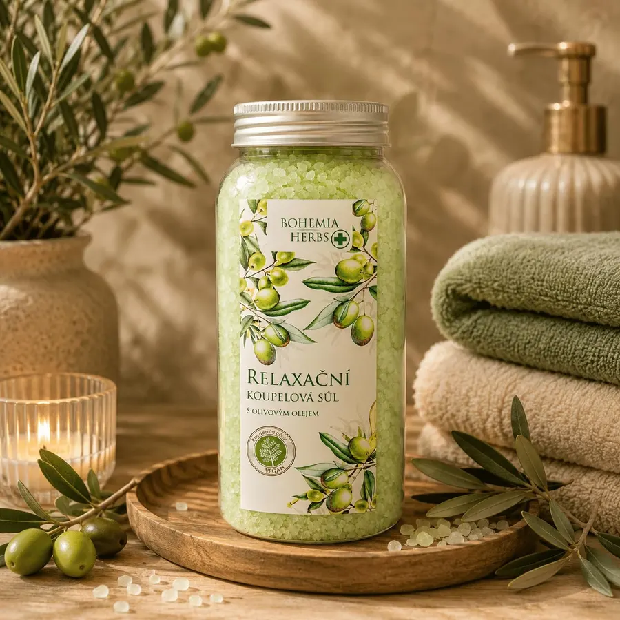 Bohemia Gifts Herbal Bath Salt with Olive Oil Citrus