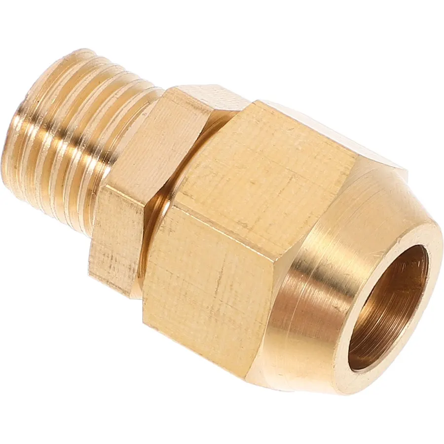Brass Air Hose Adapter Fitting, M10 to 1/4 Npt Thread Connector