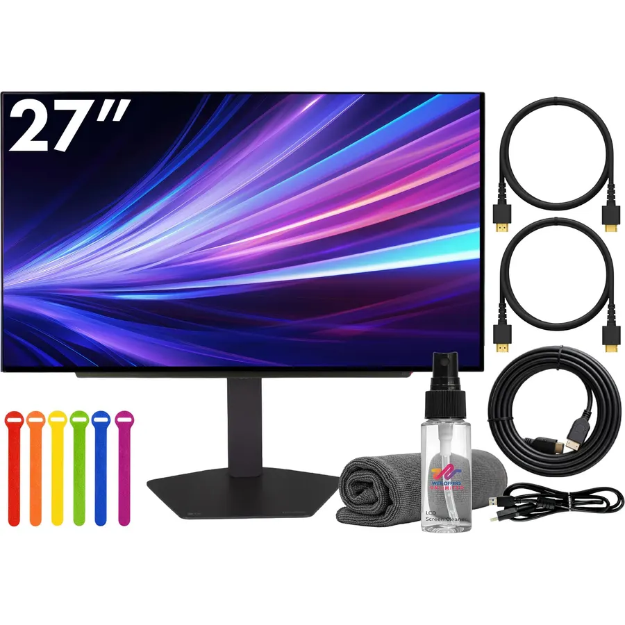 LG Ultragear OLED 27GX704A-B 27 QHD (2560x1440) Gaming Monitor, 240Hz OLED, 0.03ms, HDR, G-SYNC Compatible, FreeSync Premium, HDMI and DisplayPort