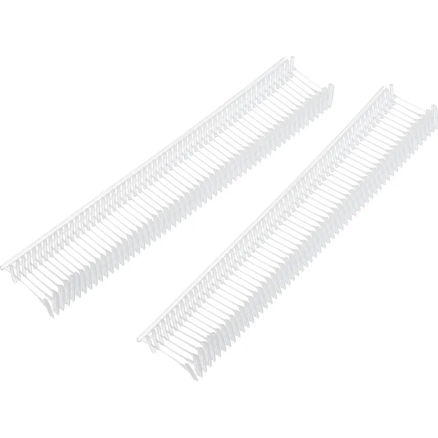 MECCANIXITY 3000pcs Standard Tagging Gun Fasteners 0.7x0.3 Inch Plastic Tags Clothing Tags Transparent 12mm/0.5inch Tags Barbs Attachments for All Standard Price Tag Gun