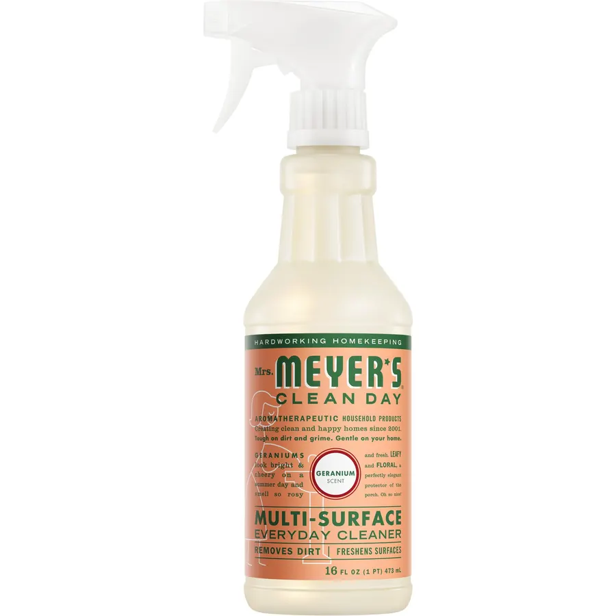 Mrs. MEYER'S CLEAN DAY Multi-Surface Cleaner, Geranium, 16 Fl Oz (Pack of 6)