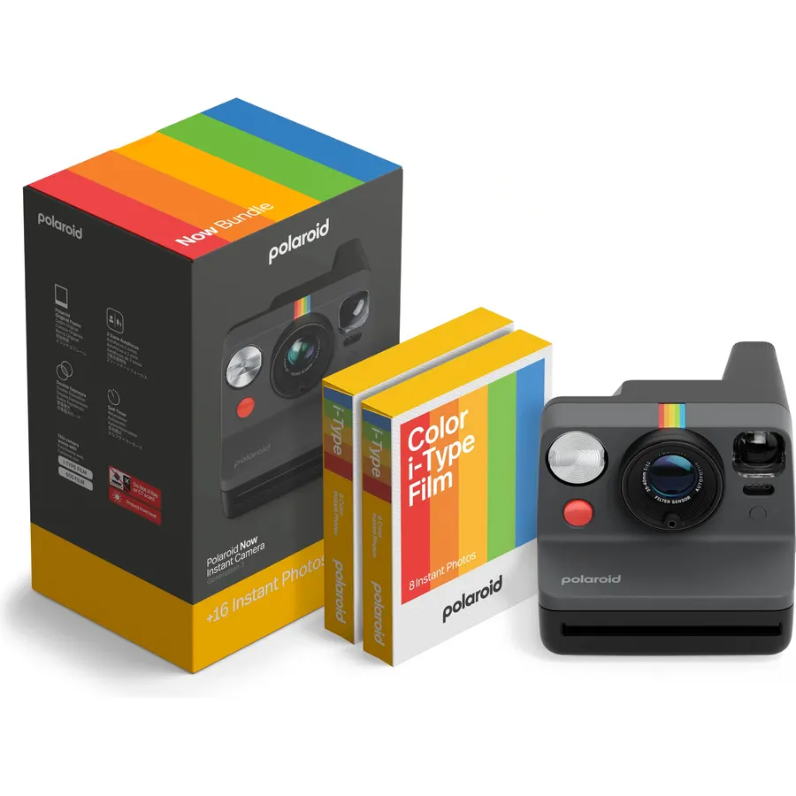 Polaroid Now 3rd Generation I-Type Instant Camera + Film Bundle