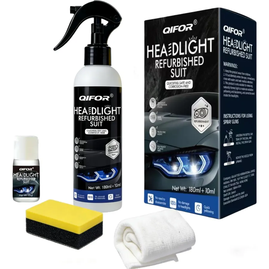QIFOR Automotive Headlight Restoration kit - 6.76 fl oz