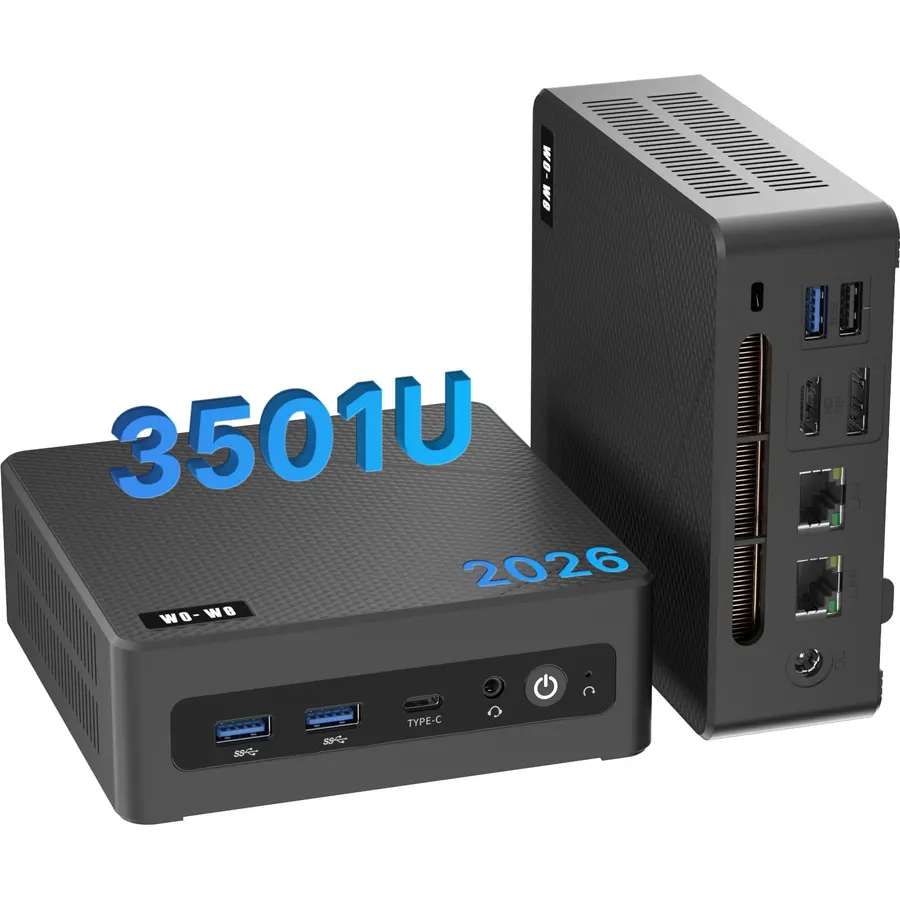wo-we P7 Mini PC AMD Ryzen 5 3501U 8GB DDR4 RAM 256GB NVMe SSD